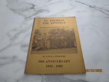 ST THOMAS THE APOSTLE ROMANIAN ORTHODOX CHURCH 50TH  1935-1985 ILLUST Ephemera