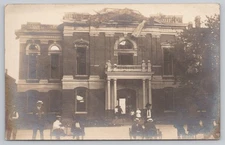 Huron County Courthouse After Fire Norwalk Ohio OH Postcard