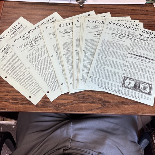 Complete 1991 The Currency Dealer Newsletter Greensheet Monthly Report 12 Issues
