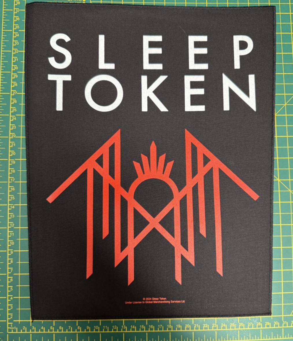 Sleep Token Sigil Large Size  Printed Sew On Back Patch Officially Licensed