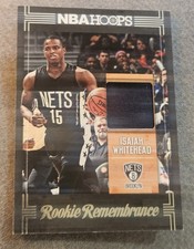 2017-18 Hoops Isaiah Whitehead Rookie Remembrance Jersey Card - Brooklyn Nets . rookie card picture