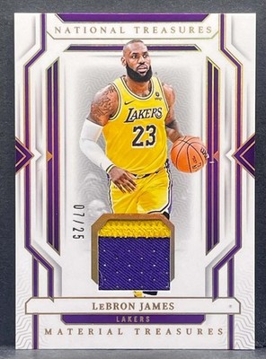 2023-24 Panini National Treasures - LeBron James Material Prime Jersey Patch /25