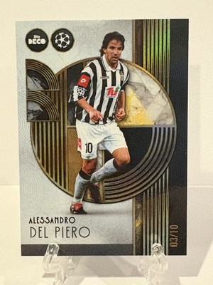 2025-26 Topps Deco UEFA Champions League Alessandro Del Piero Legends Black /10