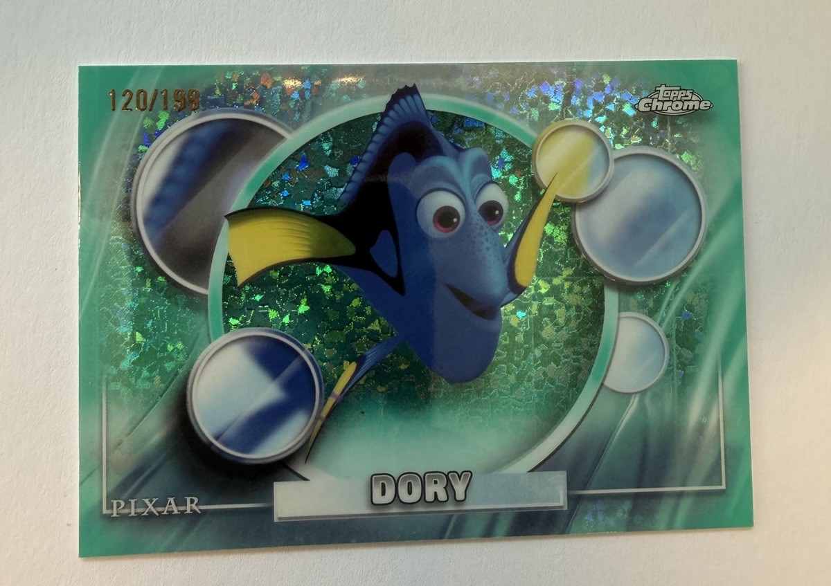 2026 Topps Chrome Disney Dory #90 Aqua Mini Diamond Refractor /199 - Pack Fresh