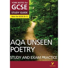AQA English Literature Unseen Poetry Study and Exam Practice: York Notes for GC