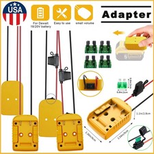 2x Adapters Fuse Switch  2pcs Adapter Only For DeWalt 18V/20V Max Battery
