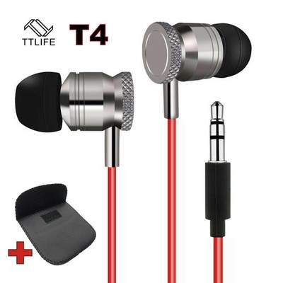 Super Bass In-Ear Kopfhörer Earphone Headphone T4 Bass Beats Rot