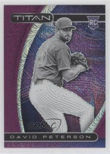 2021 Panini Chronicles Titan Purple Mojo Prizm 20/99 David Peterson #15 0c2