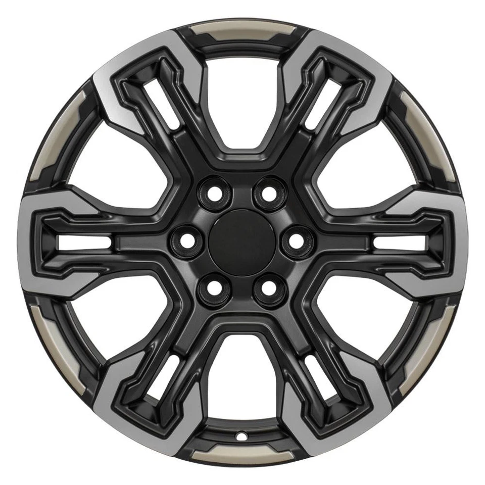 OE Wheels CV65 20x9 Two-Toned Wheels & 275/55R20 Goodyear Tires Set 6X139.7 26ET - Image 2 of 4