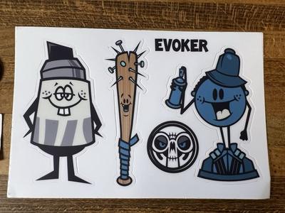 #ad #ad Evoker Graffiti Character sticker Sheet Super RARE Street Art graffiti Cost $17.88