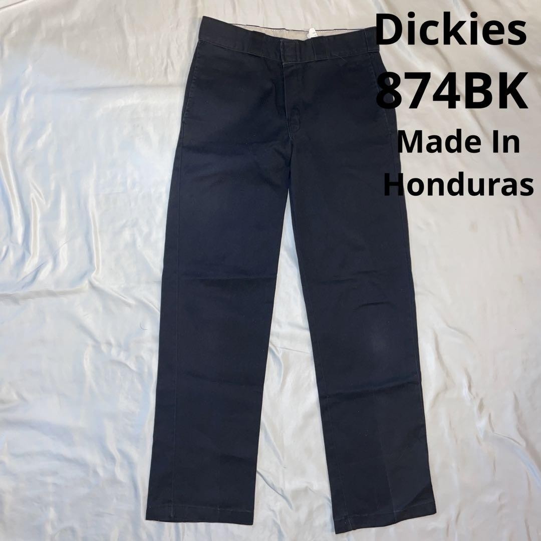 パンツ Dickies 90S 8740BK32x30 MADE IN HONDURA Dickies Men L 874Bk Work Pants Made In Honduras Vintage