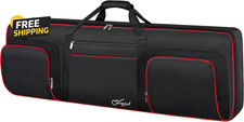 76 Key Keyboard Case, Soft Padded Piano Case with Handle and Adjustable