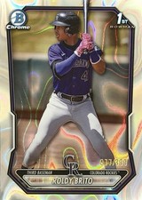2026 Bowman Prospect Roldy Brito 1st Bowman Lava Refractor /399 Colorado Rockies