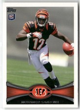 2012 TOPPS #151 MOHAMED SANU CINCINNATI BENGALS RC