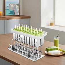 20x Stainless Steel Molds Ice Pop Lolly Ice Cream Stick Holder Mold Top Durable
