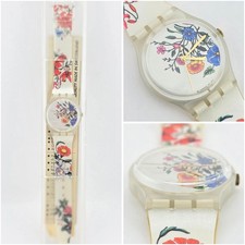 Swatch Standard Spring Touch GW132 2002 NOS Floral Dial Film on Glass