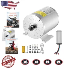 2000W 48V E-Bike Motor - Quiet Brushless DC, 4300RPM, Dual Control
