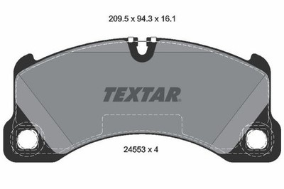 Front Brake Pad Set Fits Porsche VW Textar 2455301 1 Year Warranty