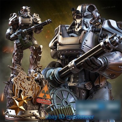 Fallout 4 Power Armor T-60 Statue 1/10 Figure Kits Model Unassemble Unpainted