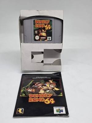 Donkey Kong 64  (Nintendo 64) N64 Spiel Modul & Anleitung & Inlay
