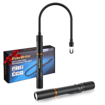 Multi-Functional Rechargeable Work Light, Flexible LED Flashlight with 3 Ligh...
