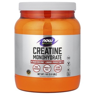 Now Foods Sports Creatine Monohydrate Pure Powder 2 2 lbs 1 kg GMP Quality