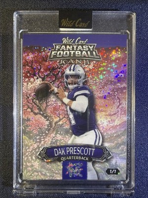 Dak Prescott 1/1 Kanji Pink Cherry 2026 Wild Card Fantasy Football Manga Edition