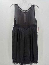 Pre-Owned Alice + Olivia Black Size XS Knee Length Sleeveless Dress