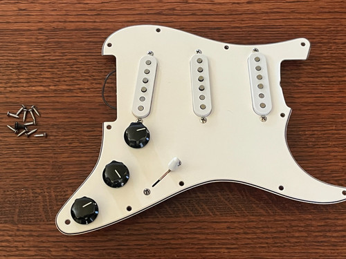 2000s Fender set Custom Shop guitar pickups Stratocaster loaded pickguard