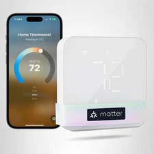 meross Smart Thermostat for Home, WiFi Thermostat Works with Matter,Alexa,Apple