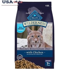 High Protein Grain Free Dry Cat Food Adults Chicken 4lb Antioxidant Support New