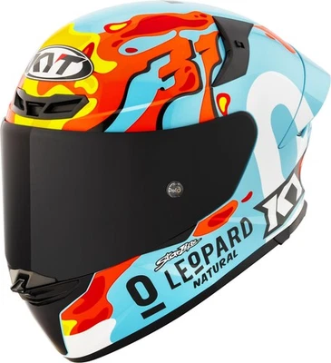 KYT TT-Revo Leopard Replica Aragon Motorradhelm (Blau/Orange/Gelb) Gr: S (55) - Bild 1 von 4