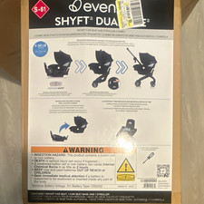 Evenflo Shyft DualRide Infant Car Seat Stroller Combo Black Rear-Facing S-61