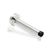 Door Stop, 4 Inch Long Door Stopper Wall Mounted, Stainless Steel, Brushed Ni...
