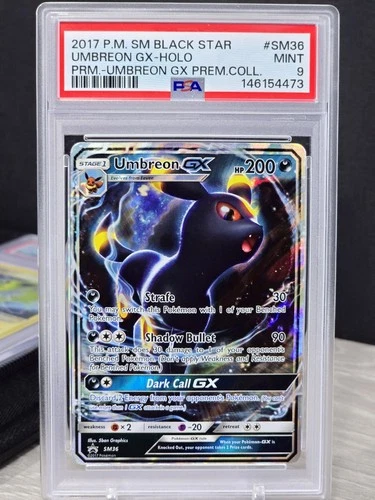 Pokemon Umbreon GX SM36 Black Star PROMO Holo Premium Collection Sun Moon PSA 9