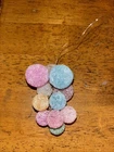 Vintage Christmas  Ornament Sugar Coated 1 Ornament W/12 Mini Balls Hanging