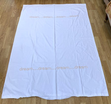 Homebase Dream Dream Dream White Cotton & Polyester Single Duvet Quilt Cover