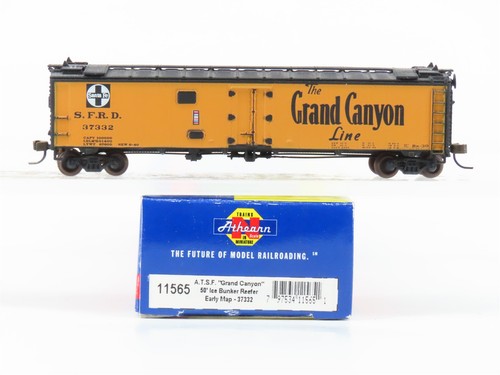 Búnker de hielo escala N Athearn RTR 11565 ATSF Santa Fe 50' #37332 desgastado  | Condition: Used