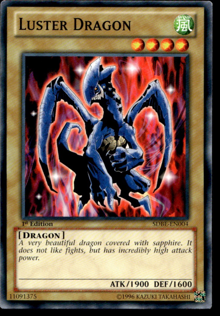 Luster Dragon - SDBE-EN004 - 1st Edition - YuGiOh| Buy 2 Get 1 Free