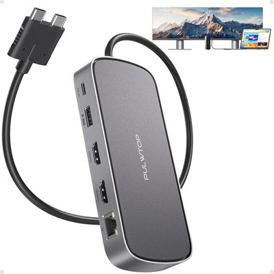 MacBook Dockingstation Dual 4K@60Hz M5/M4/M3 Pro Max 10-in-1 PD