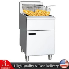 Commercial Deep Fryer 5-Burner Natural Gas Fryer 100 lb 150000 BTU 200°F-400°F