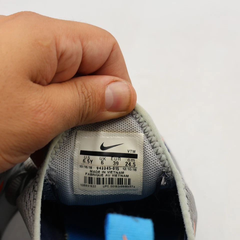 Nike Air Max 270 GS Wolf Gris Foto Azul Tenis Juveniles 6.5 Mujer’s 8 943345-015 Foto 3 de 4