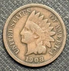 1908 S Indian HeadPenny Cent, Very Nice Filler Coin