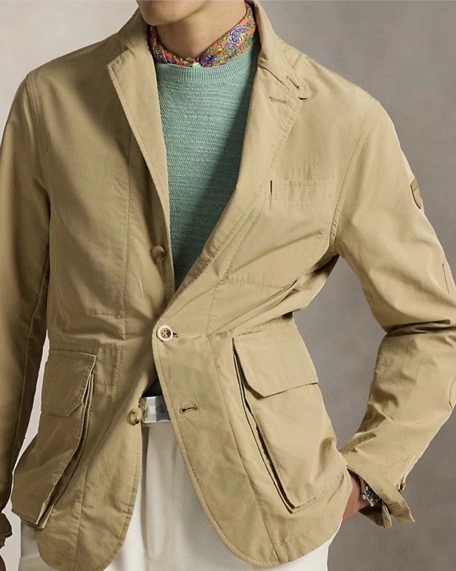 Polo Ralph Lauren The Pearson Versatile Shell twill Jacket Khaki Size S RRP £550 image 5