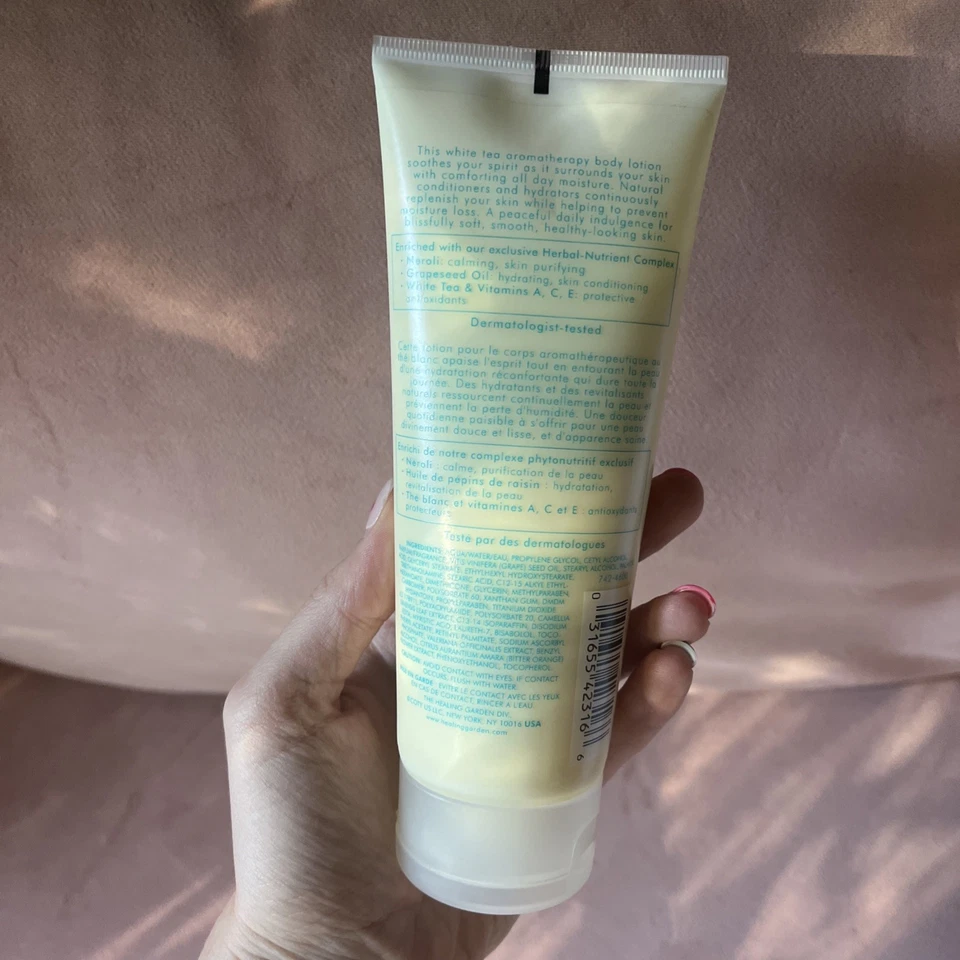 The Healing Garden Relax Therapy Moisture Body Lotion White Tea 7oz vintage NOS - Image 2 of 4