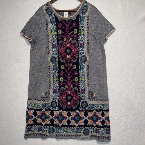 Akemi+Kin Anthropologie Kaleidoscope Sweater Dress Short Sleeve Size XL - Picture 1 of 8