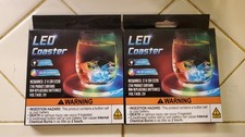 LED Coasters, Lot of 2, 3 Settings, New In the Boxes.