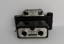 Coronet 3-D 3D Stereo 127 RollFilm 4.5x5cm Bakelite Camera Vintage V29 Untested