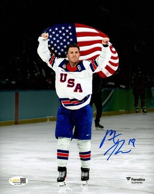 Matthew Tkachuk Autographed Team USA Hockey 2026 Olympics 8x10 Photo - JSA