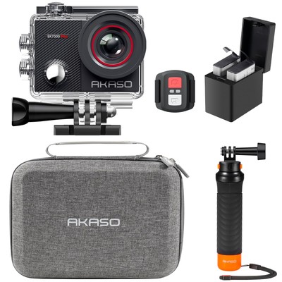 AKASO EK7000 Pro 4K30 Action Camera with Touch Screen EIS 131FT Waterproof Un...